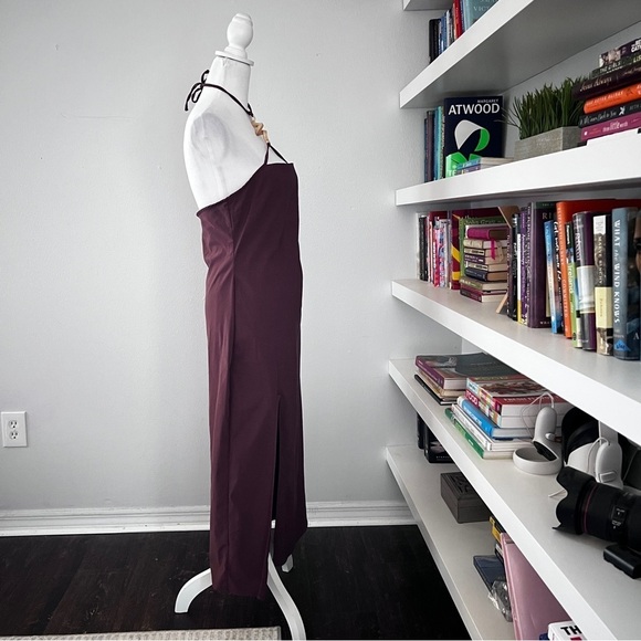 Cult Gaia Brown Castila Halterneck midi dress size large - Picture 10 of 15